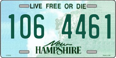 NH license plate 1064461