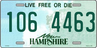 NH license plate 1064463