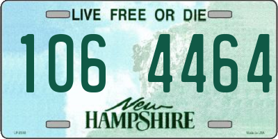 NH license plate 1064464