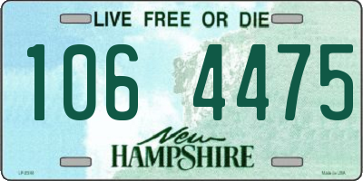 NH license plate 1064475