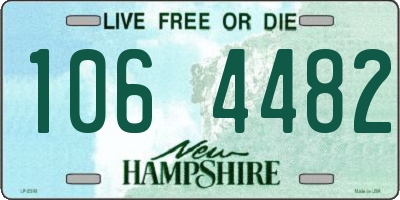 NH license plate 1064482