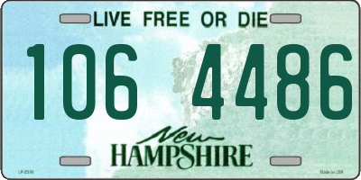NH license plate 1064486