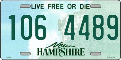 NH license plate 1064489