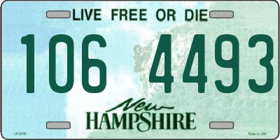 NH license plate 1064493