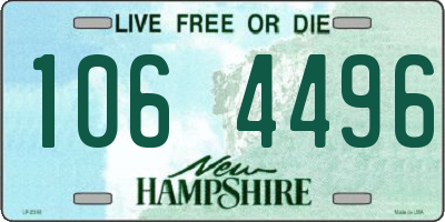 NH license plate 1064496
