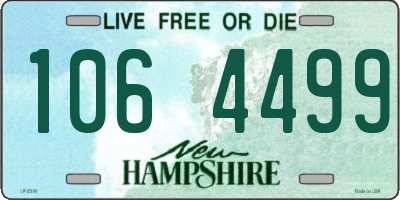 NH license plate 1064499