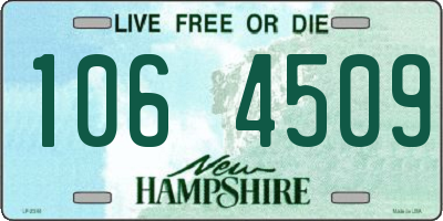 NH license plate 1064509