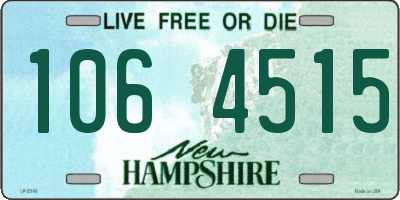 NH license plate 1064515