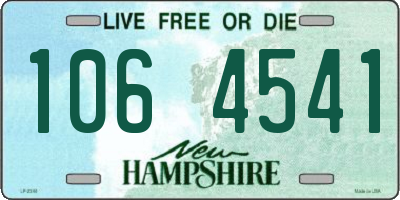 NH license plate 1064541