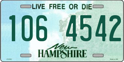 NH license plate 1064542
