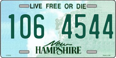 NH license plate 1064544