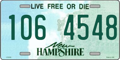NH license plate 1064548