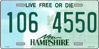 NH license plate 1064550