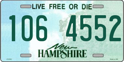 NH license plate 1064552