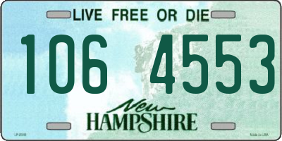 NH license plate 1064553