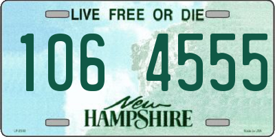 NH license plate 1064555
