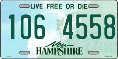 NH license plate 1064558