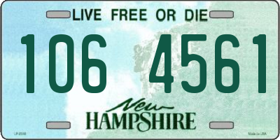 NH license plate 1064561