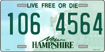 NH license plate 1064564