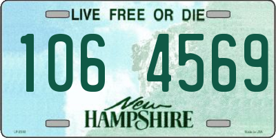 NH license plate 1064569