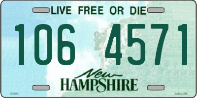NH license plate 1064571