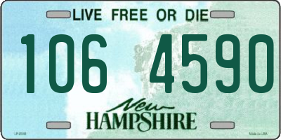 NH license plate 1064590