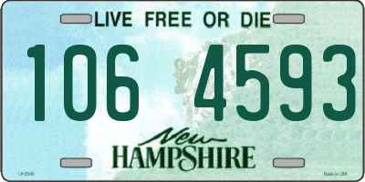NH license plate 1064593