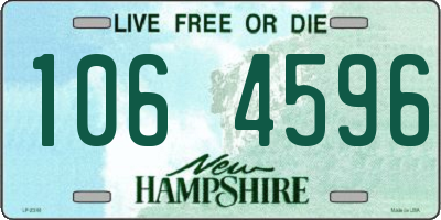 NH license plate 1064596