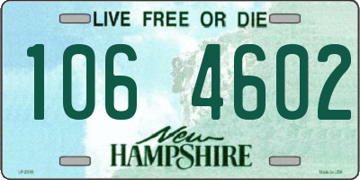 NH license plate 1064602