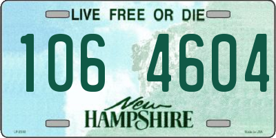 NH license plate 1064604