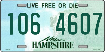 NH license plate 1064607