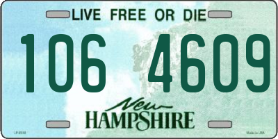 NH license plate 1064609