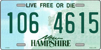 NH license plate 1064615