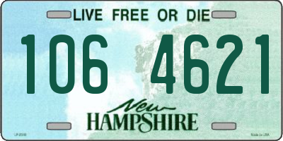 NH license plate 1064621