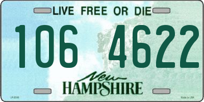 NH license plate 1064622