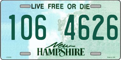 NH license plate 1064626