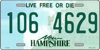 NH license plate 1064629