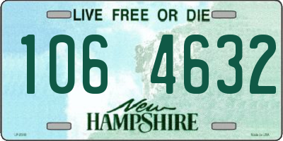 NH license plate 1064632