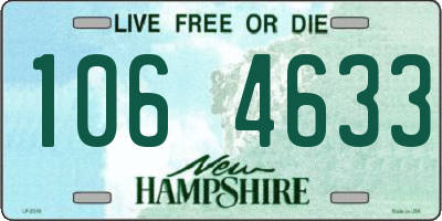 NH license plate 1064633
