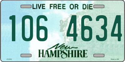 NH license plate 1064634