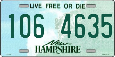 NH license plate 1064635