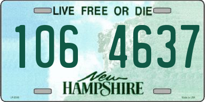 NH license plate 1064637