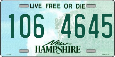 NH license plate 1064645