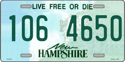 NH license plate 1064650