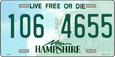 NH license plate 1064655
