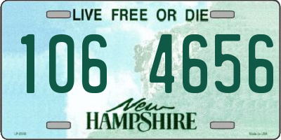 NH license plate 1064656