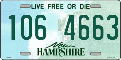 NH license plate 1064663