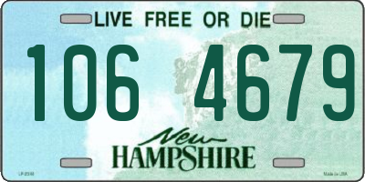 NH license plate 1064679