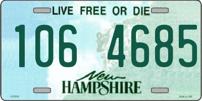 NH license plate 1064685