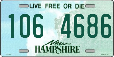 NH license plate 1064686